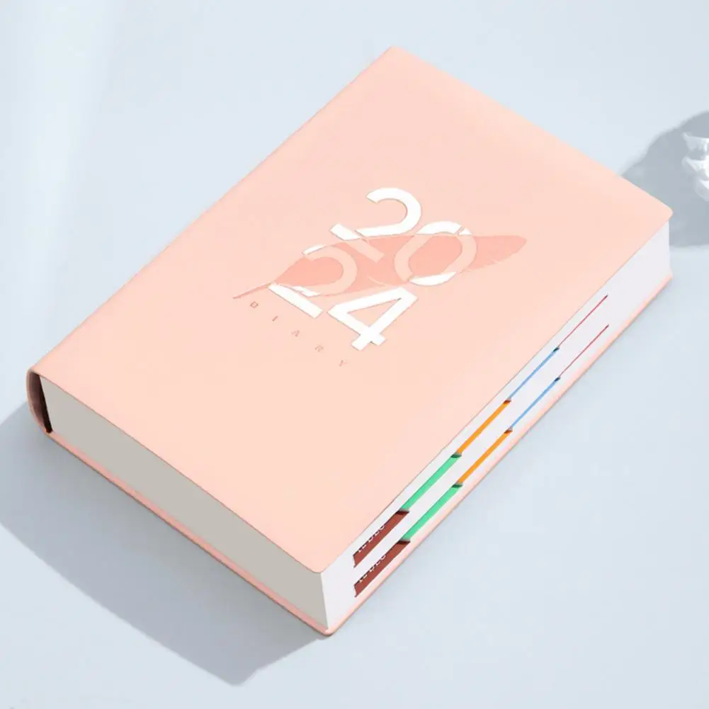 Goal Planning Agenda Planner 400 Pages Agenda Notebook with Strong Binding Line Print for Office Business Students