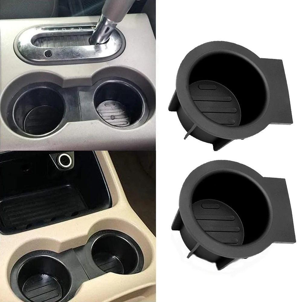 

Front Center Console Cup Holder Insert For Ford F150 2009-2014 Ford Expedition 2003-2006 Lincoln Navigator 2003-2006