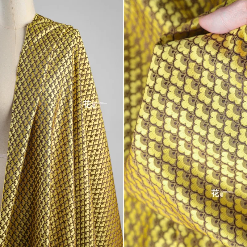 

Jacquard Polyester Fabric for Sewing Meters Chinese Style DIY Performance Clothing Designer Fabric By The Yard