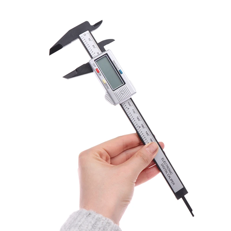 Digital Caliper, Micrometer Measuring Tool, 150mm, Electronic, Carbon Fiber, Dial Vernier