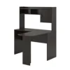 L-Shaped Desk with Hutch, Espresso 6