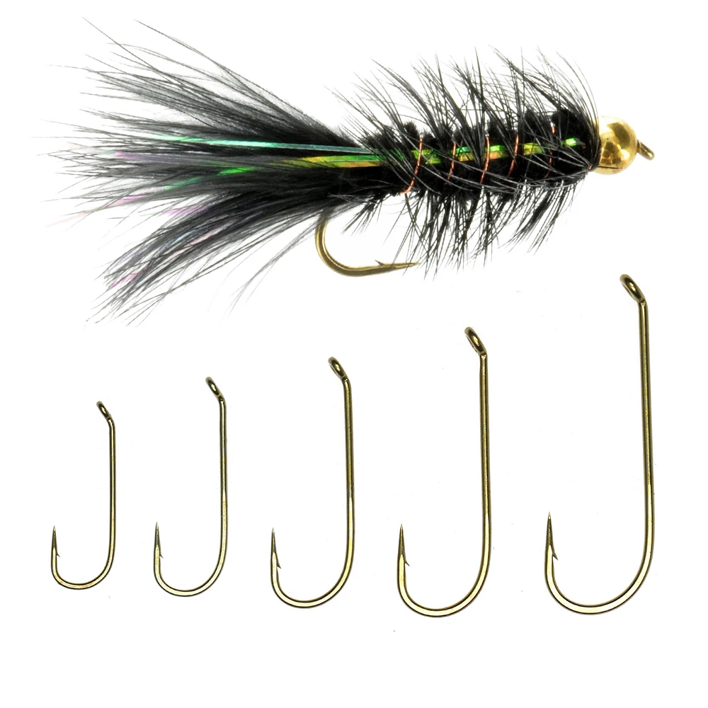 マスタッド　フライフック等 Mustad 30個ブロンズ仕上げストリーマ署名フライフィッシング