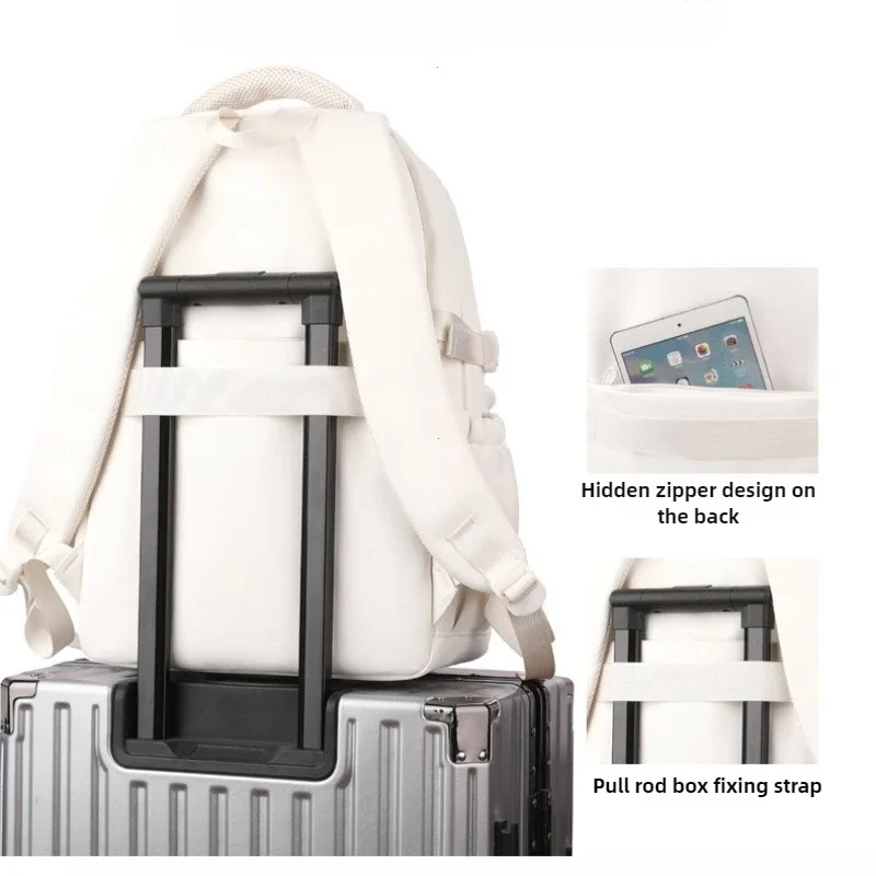 Korean Style Daily Backpack For Women Packsack Waterproof nylon Fabric Travel Backpacks Girls School Bag Teenagers Casual Bags