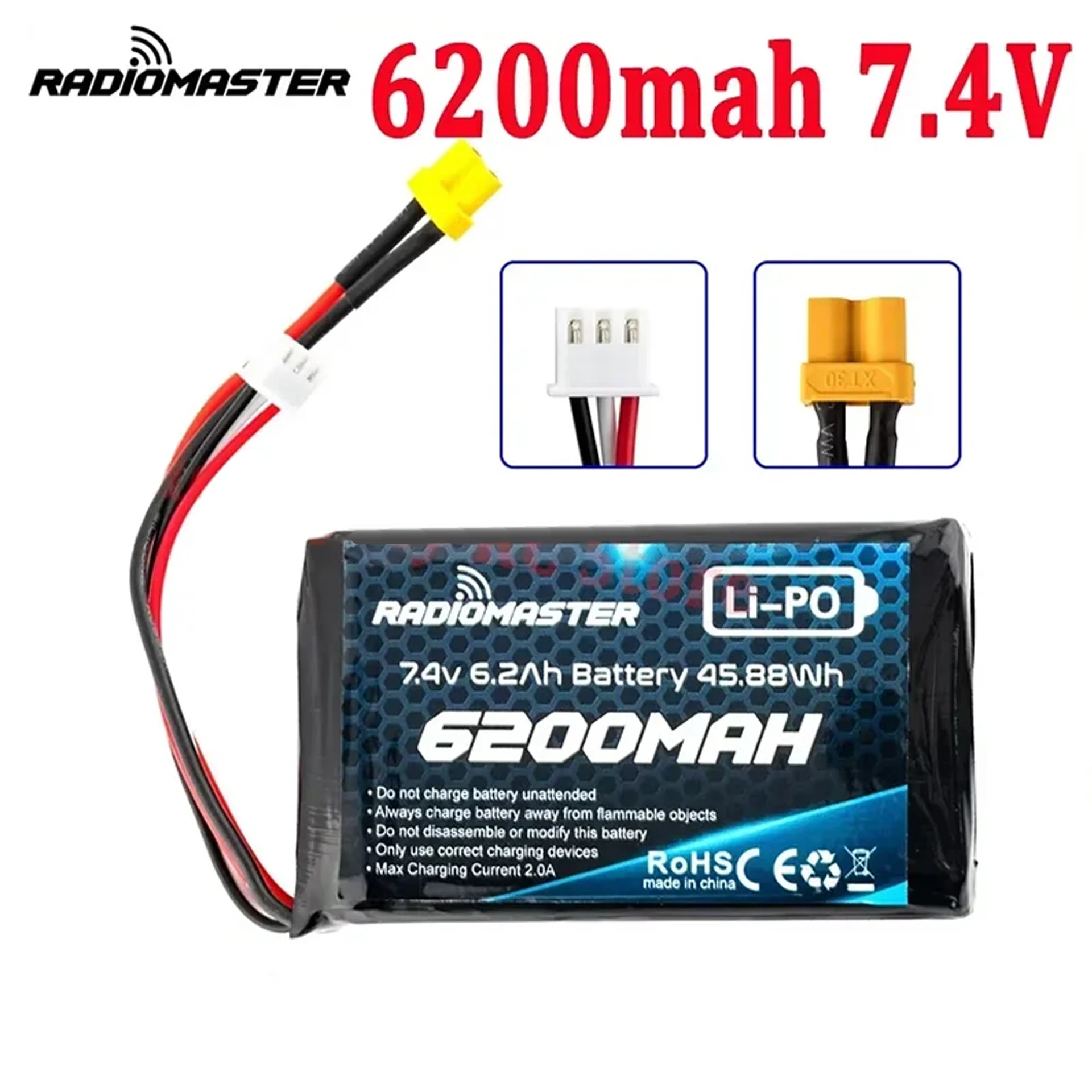RadioMaster 6200mAh 2S LiPo Batterie TX16S Boxer