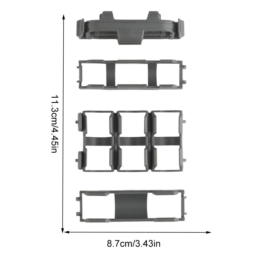 Tactical Modular Battery Box Accessories Modular Insert Battery Holder Organizer for AAA 18650 18350 CR123A Batteries