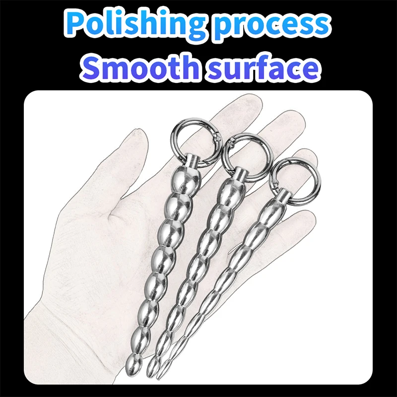 Metal Urethral Catheter Dilator Horse Eye Stimulation Adult Sex Toy for Men Gay Sounding Penis Plug Insert Urethra Catheter Bead