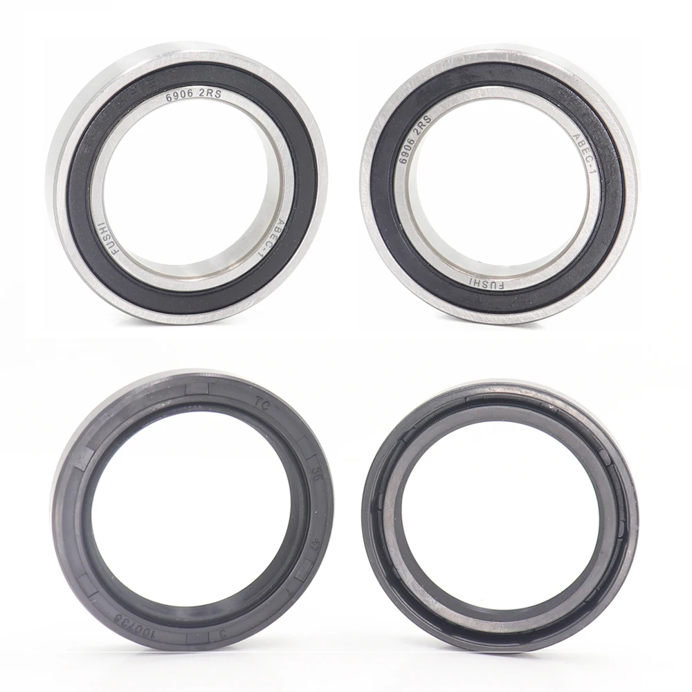 Motorcycle Wheel Hub Bearing Oil Seal Kit 2Pair For KTM EXC SX XCF MXC HUSQVARNA TE FC FE 250 450 530