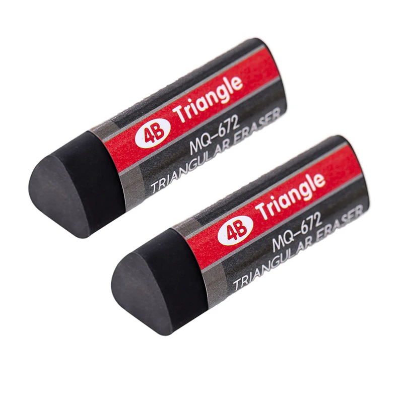 2-8-32 adet Lytwtw Kırtasiye 4B Üçgen Yenilik Silgi Kauçuk Kawaii Okul Ofis Malzemeleri Yaratıcı Silgi