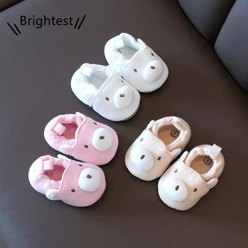 

Newborn Cartoons Baby Socks Shoes Boy Girl Star Toddler First Walkers Booties Cotton Comfort Soft Anti-Slip Warm Infant Shoes