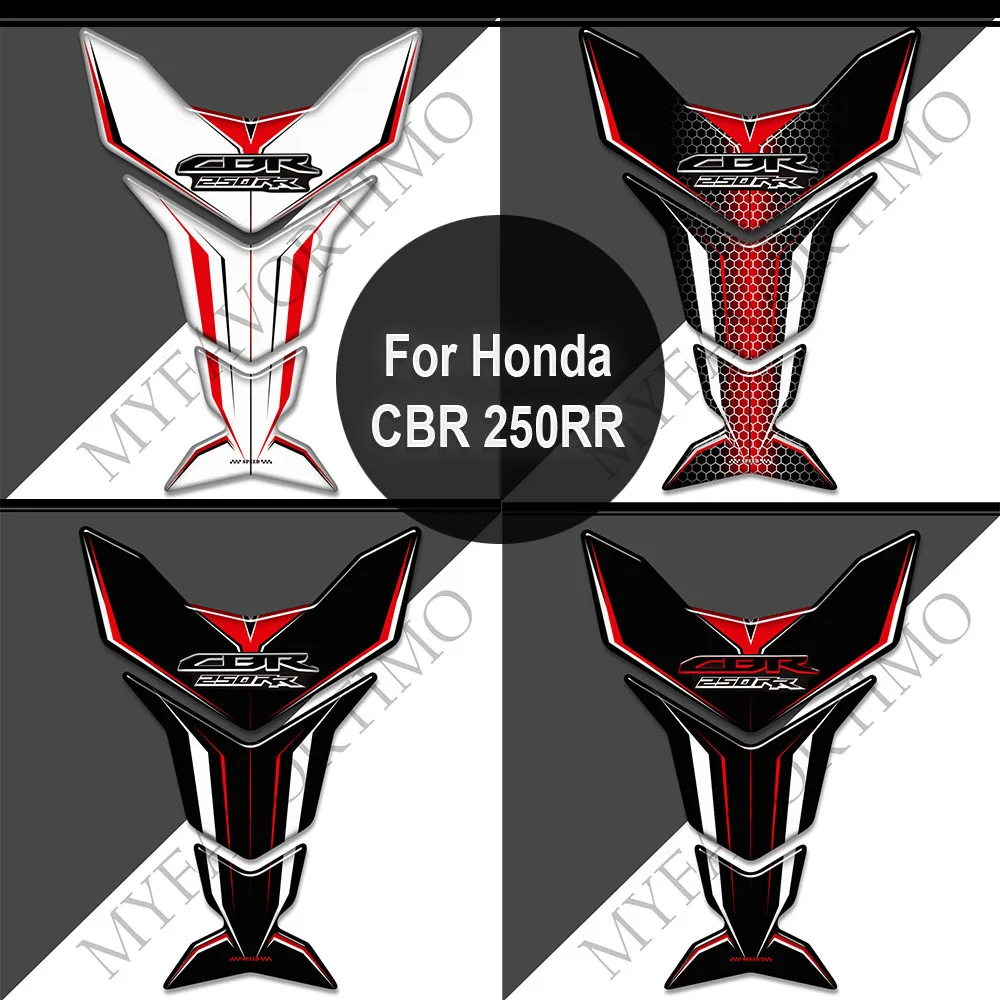 

For Honda CBR 250 RR 250RR CBR250RR HRC Stickers Decals Fuel Oil Kit Knee Fish Bone Tank Pad Protection Fireblade Fairing Fender