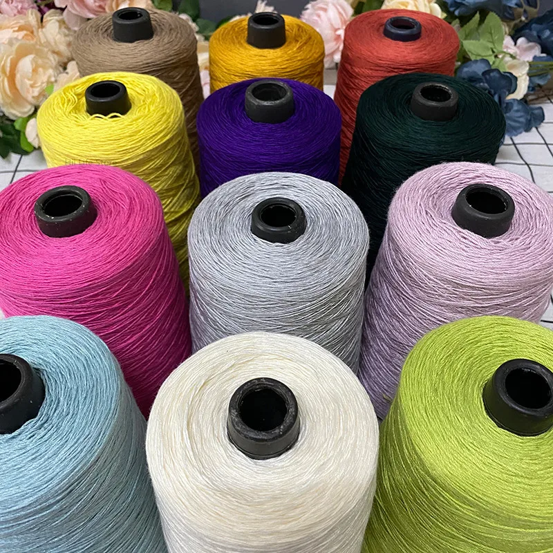 여름 레이스 실 수입 말 코튼 고품질 부드러운 비변형 수제 DIY 짠 숄 조끼  양모 원사, 500G