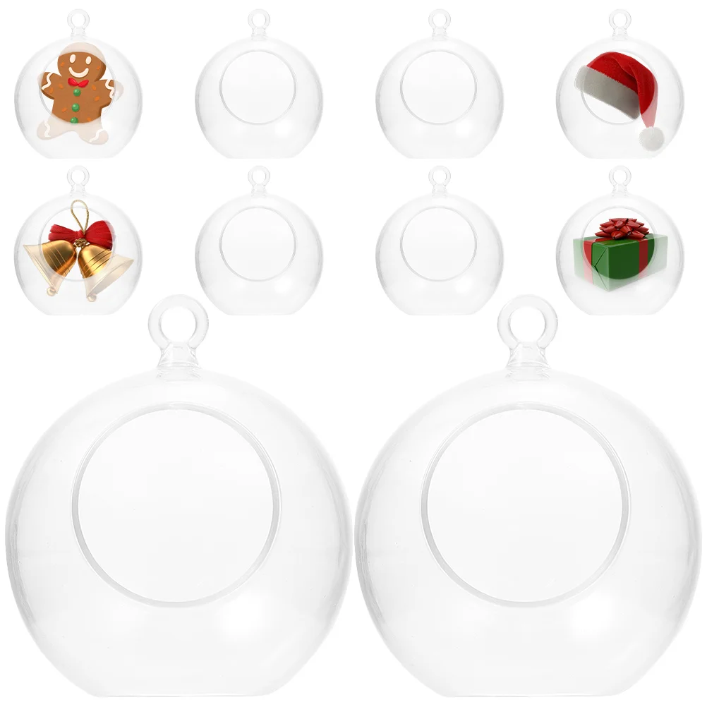 

Transparent Christmas Balls DIY Fillable Ornament Balls Decorative Balls Plastic Fillable Ball For Christmas Party Decor