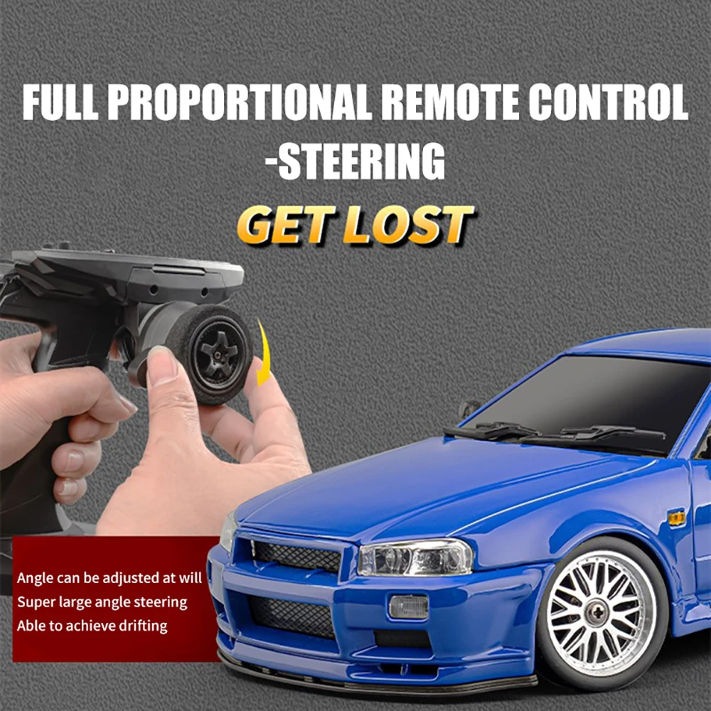 LDR/C 1/18 GTR R34 RTR LD1899 RC Drift Car With Gyroscope - Main Image