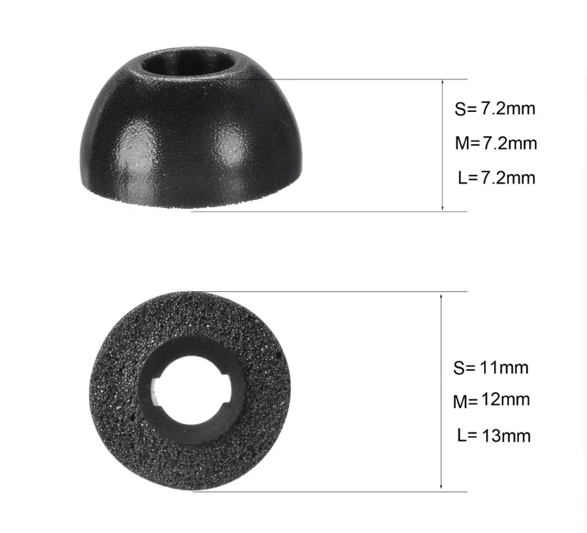 Memory Foam Replacement Earbuds Ear Buds Tips Isolate Noise Plug Compatible with Samsung Galaxy Buds Pro Earphone Repair Part