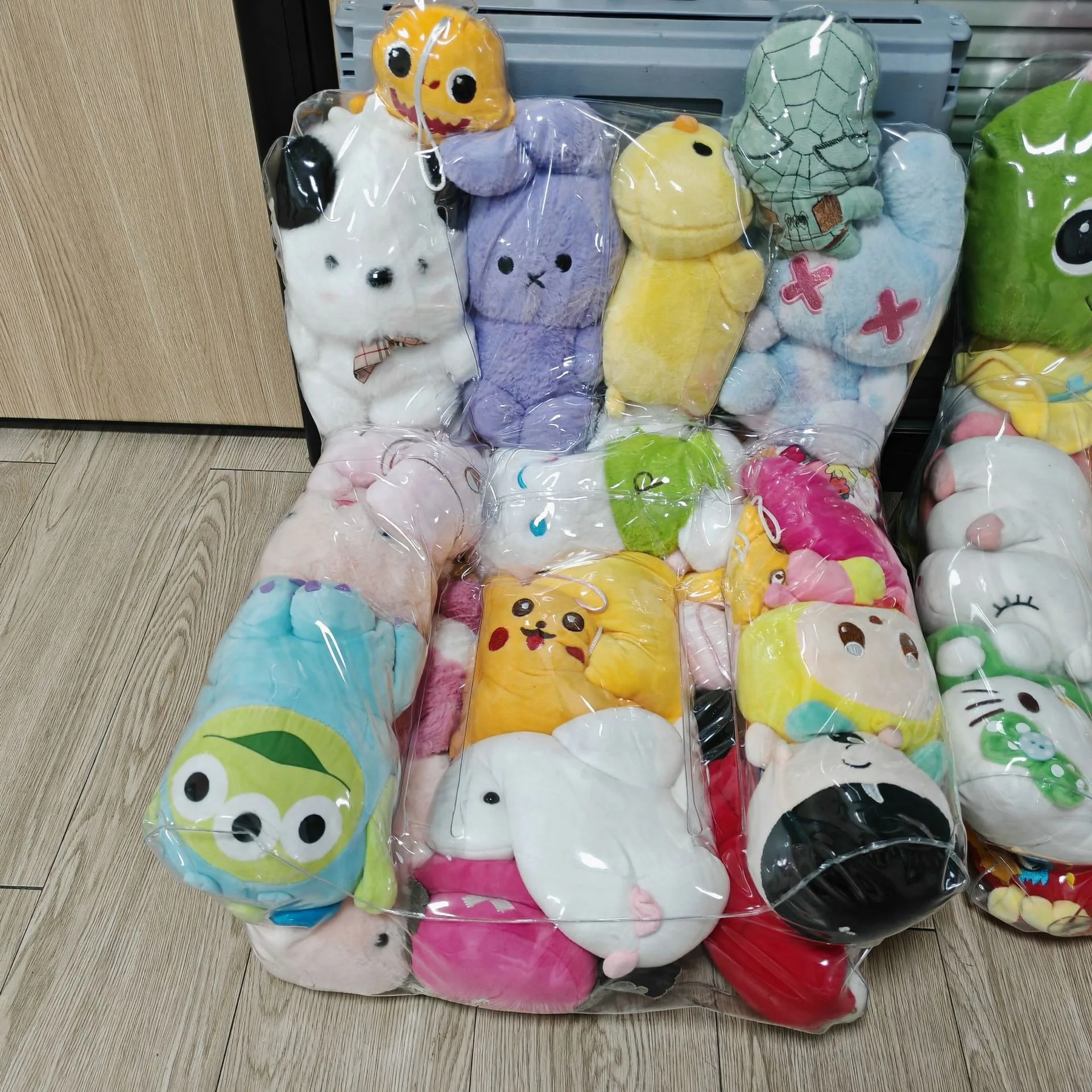 Stuffed Animal Bean Bag Storage Clear Waterproof Toy Bags for Storage with Zipper Organizer for Storing Toys Floor Dorm Bedroom - 6