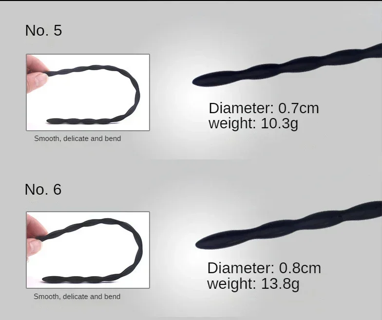 Safe Soft Silicone Penis Stimulator Dilator Uretral Rod Catheter Sex Toys Horse Eye Stick for Male BDSM Plug urethral dilator silicone urethral dilator 8 sizes