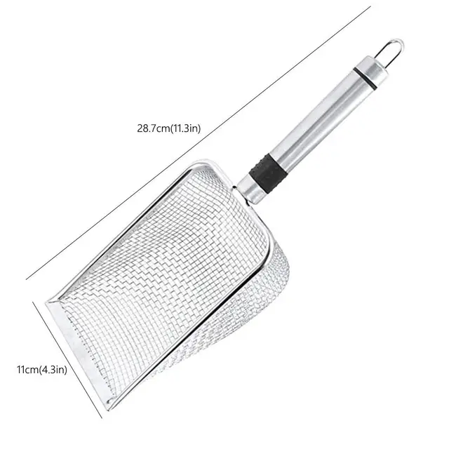 Stainless Steel Cat Litter Shovel Large Size Porous Bentonite Net Shovel Cat Pet Tool Shit Shovel Multigrain Big Shovel 2026 New 6