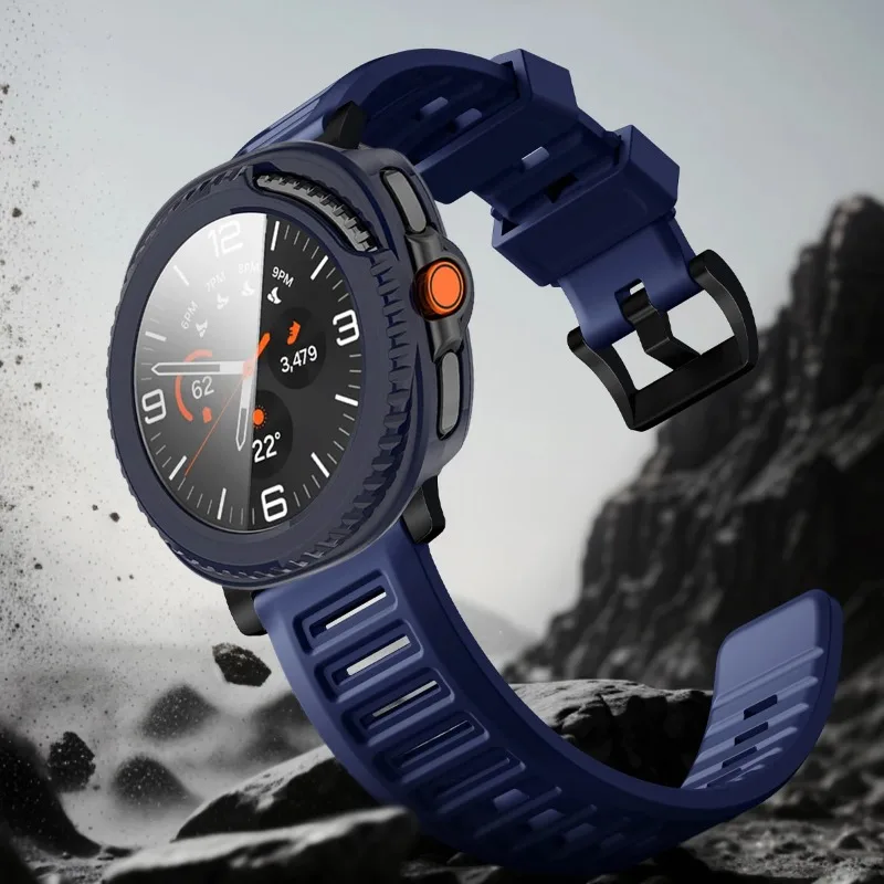 Premium Tempered Glass PC Case - Sleek and Durable Watch Protection Cover