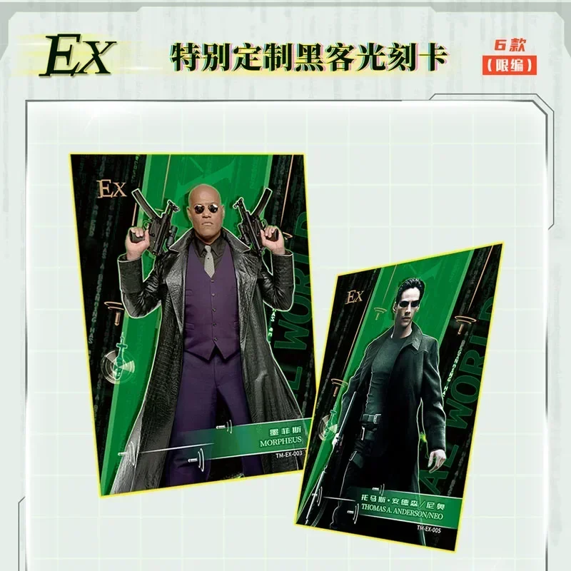 The Matrix Collection Cards Booster Box Movie Character Trinity Neo Exquisite Peripheral Rare Game Card Hobby Toy Kids Xmas Gift 6