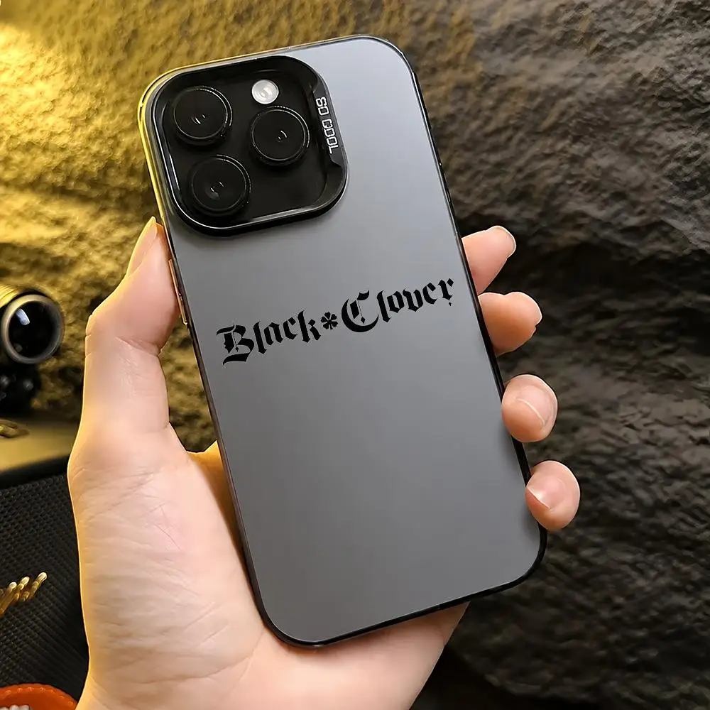 Black Clover Logo Shockproof Color Gradient TPU Phone Case