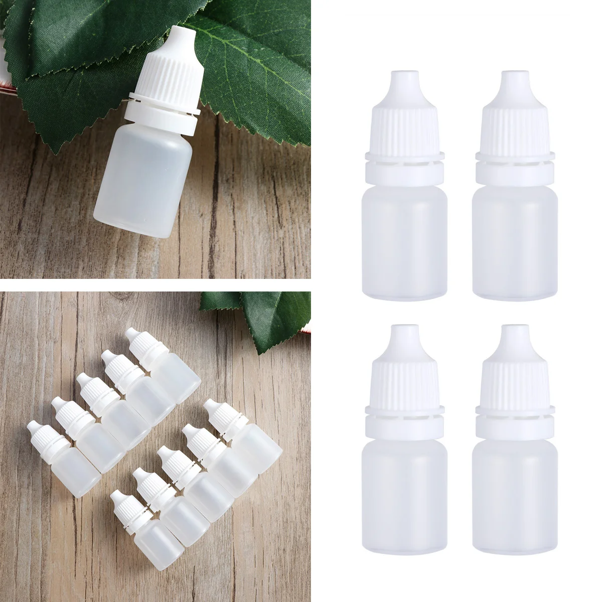 

30 Pcs Glass Bottle Eyedrops Mini Dropper Squeeze Bottles Squeezable Liquid Dropping for Liquids