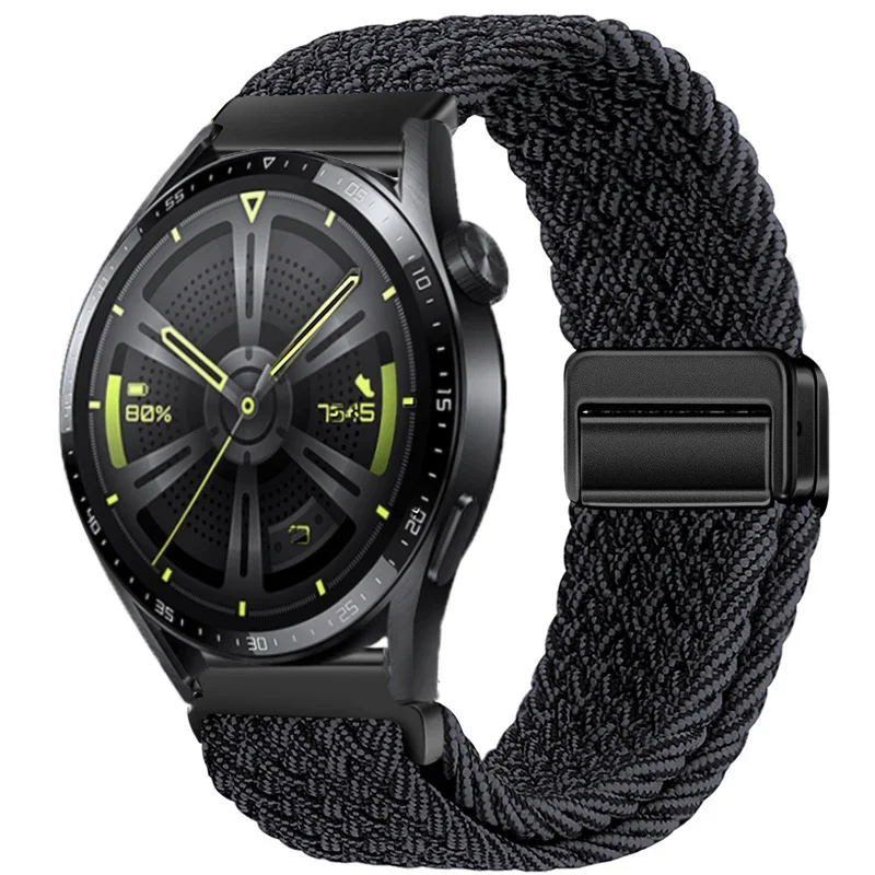 Nylon Braided Watch Strap - Durable Fabric Bracelet Wristband