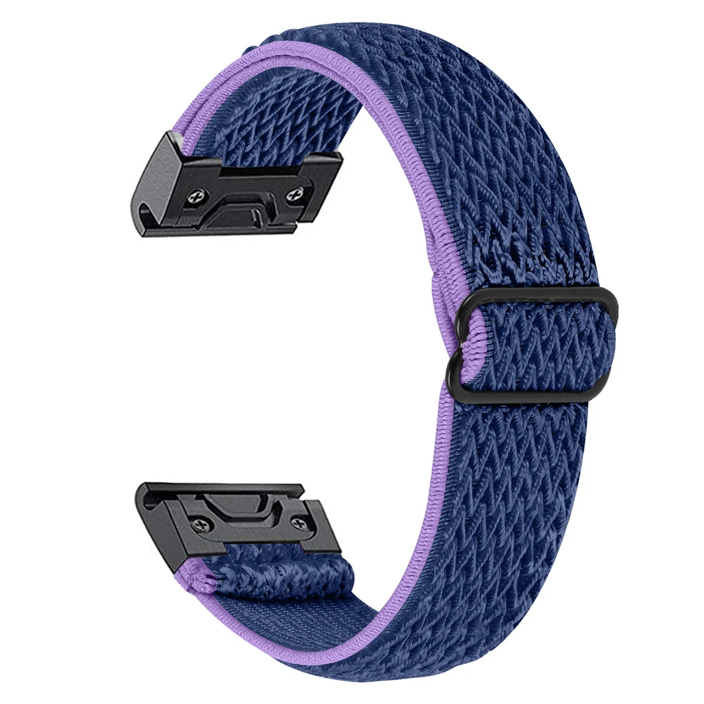 Essidi 22mm New Elastic Nylon Watch Band For Garmin Fenix 7 6 5 Plus Pro GPS Approach S60 Bracelet Strap Loop For Forerunner 945 