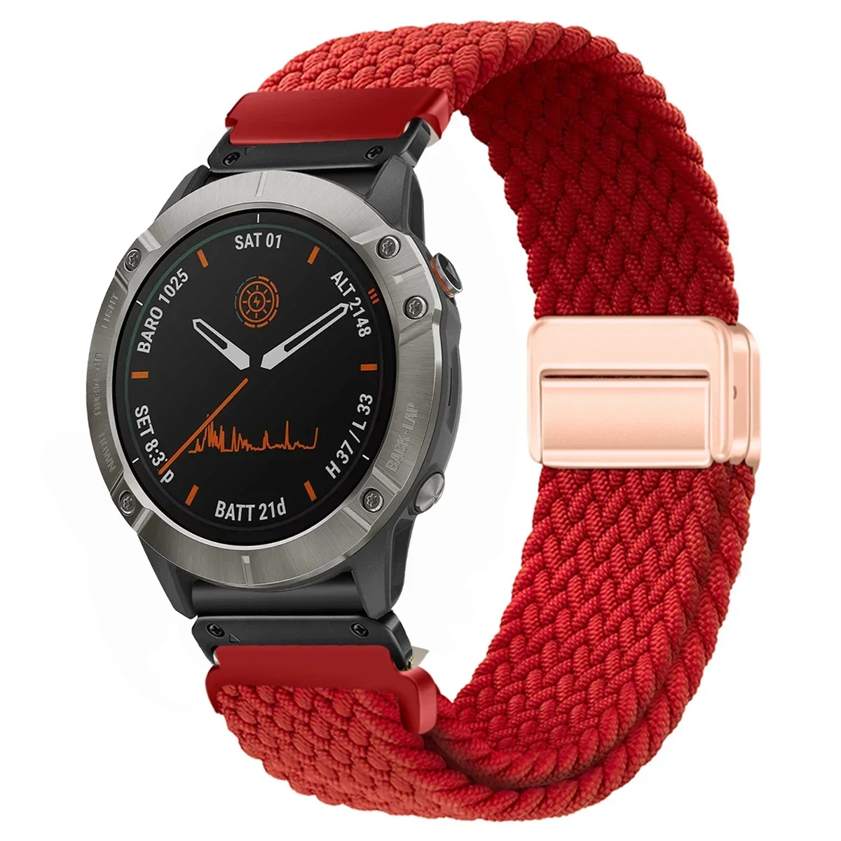 Enhanced Nylon QuickFit Smartwatch Strap - Universal 22/26mm Wristband