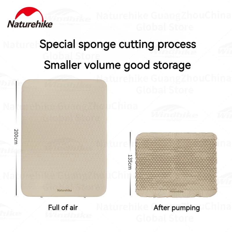 Naturehike Air Mattress Outdoor Camping Automatic Inflatable Cushion 4.5kg Double Bed 12cm inflatable mattress