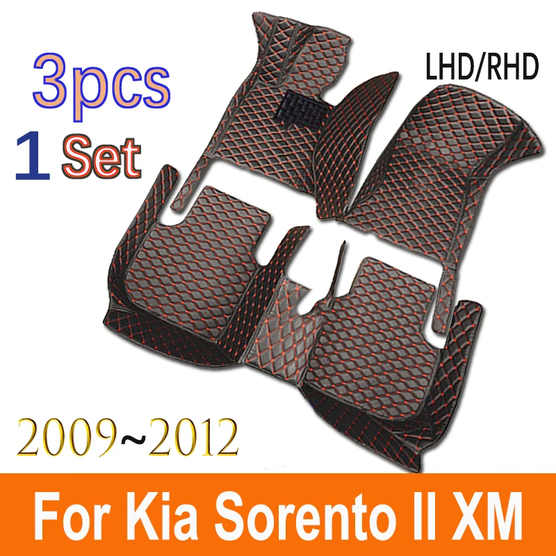 

5-местные автомобильные коврики для Kia Sorento II XM 2012 2011 2010 2009, коврики для интерьера, водонепроницаемые аксессуары, защитные крышки, детали