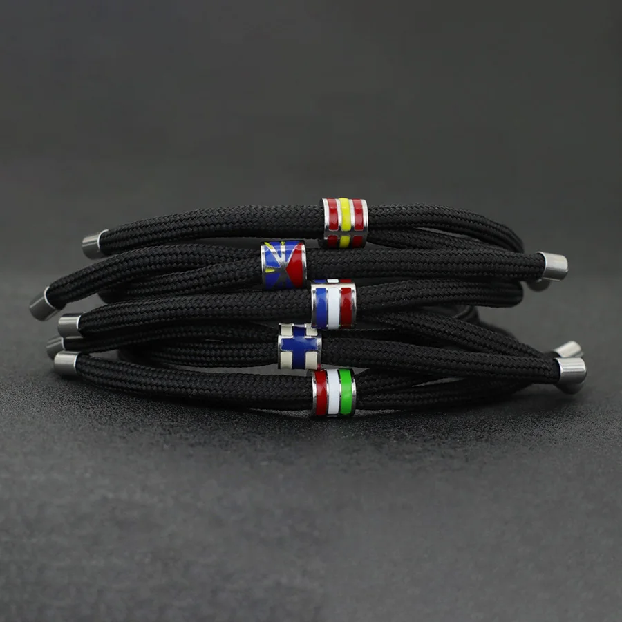 Stainless Steel Adjustable Paracord Bracelet for Men