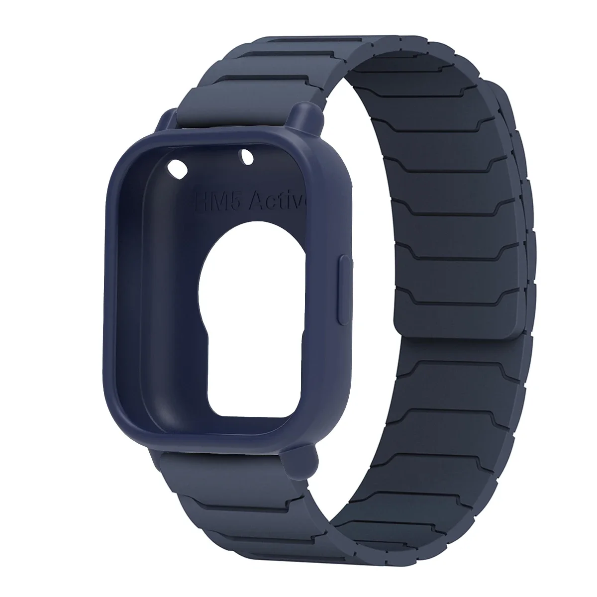 Enhanced Protector Case with Silicone Strap - Full Cover TPU Soft Shell and Magnetic Sport Band