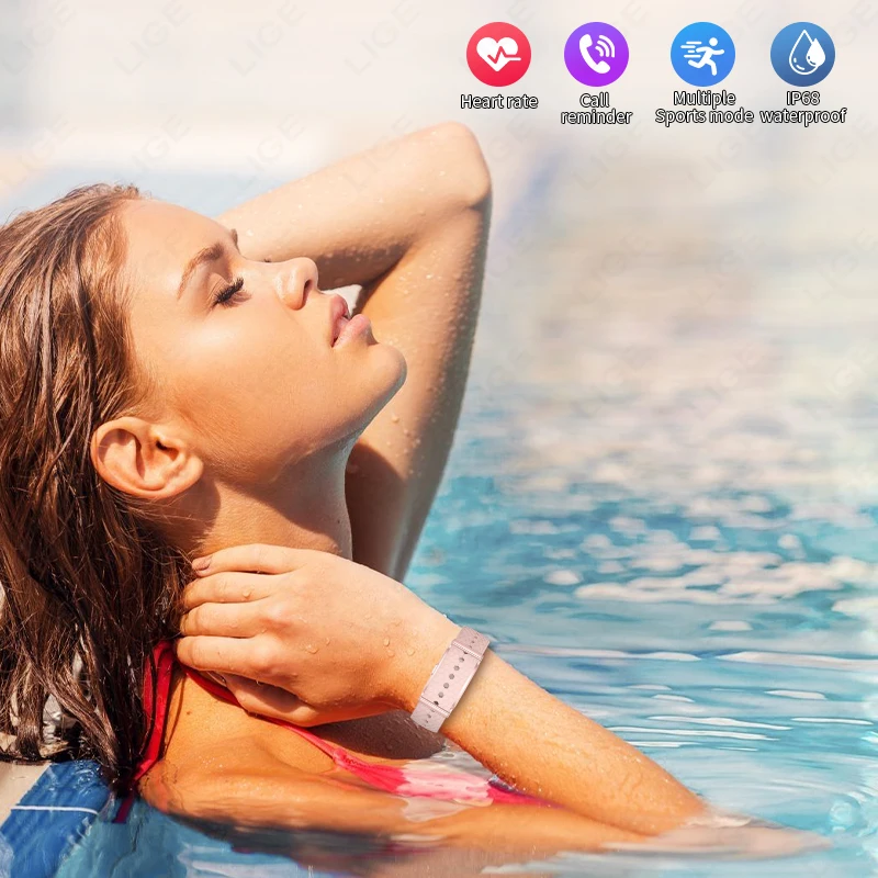 LIGE No Screen Smart Watch Men's Sports Outdoors Fitness Heart Rate Monitor IP68 Waterproof New Smartwatch For Andrio IOS 2026