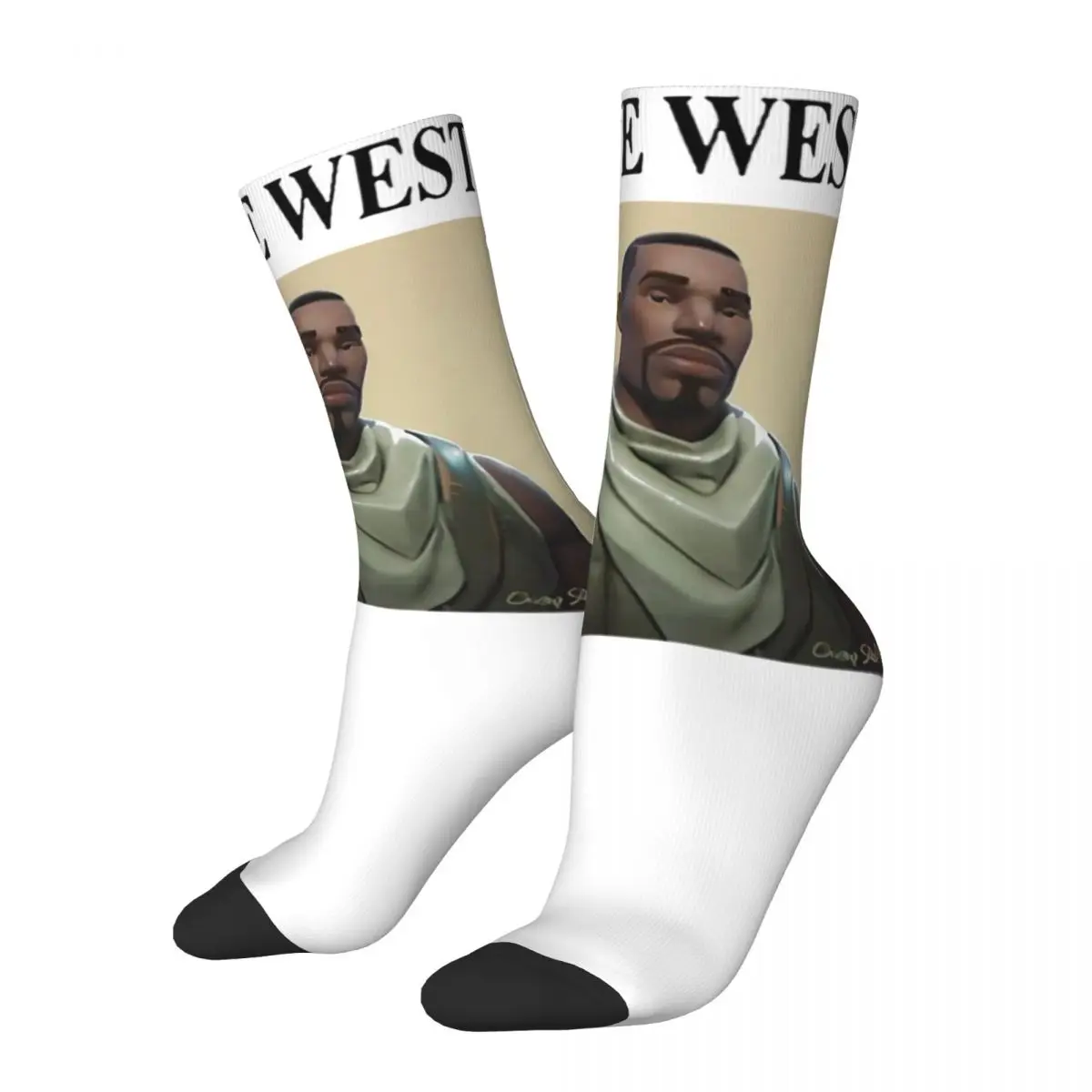 

Funny Kanye West Meme Merchandise Men Women Socks Cozy Hip Hop Rap Style High Quality Middle Tube Socks Super Soft Small Gifts