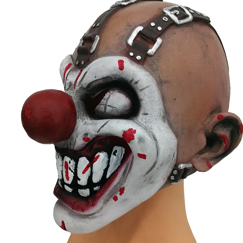 Twisted Metal-Inspired Sweet Tooth Full Face Latex Mask for Halloween and Cosplay Events