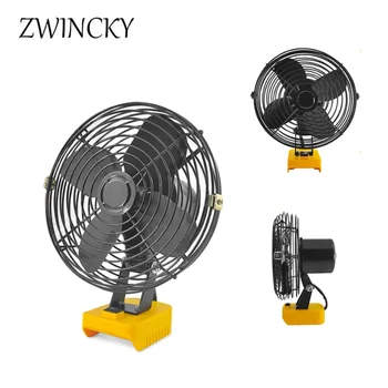 ZWINCKY-다기능 조명 팬, 디월트 18V 20V 리튬 이온 배터리 용 휴대용 캠핑 팬, 무선 팬, 캠핑 팬, 실내 팬