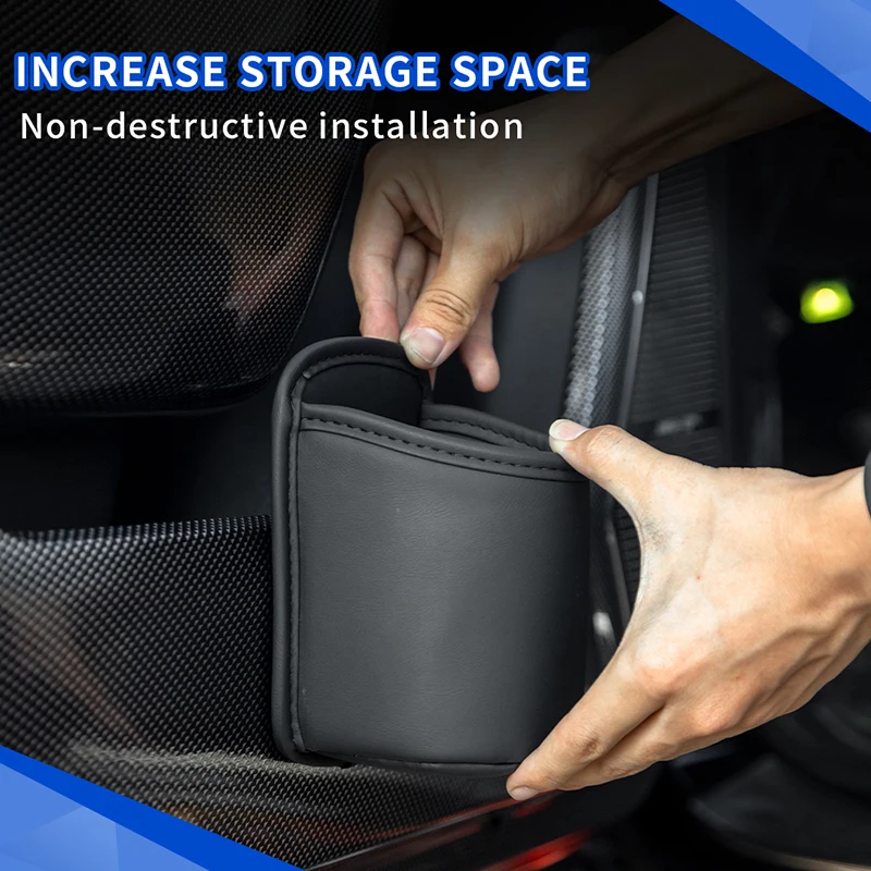 BYD 샤크 6 2025+ 사이드 도어 컵 홀더 내마모성 방수 PU 가죽 음료 랙 안정적인 병 홀더 자동차 액세서리