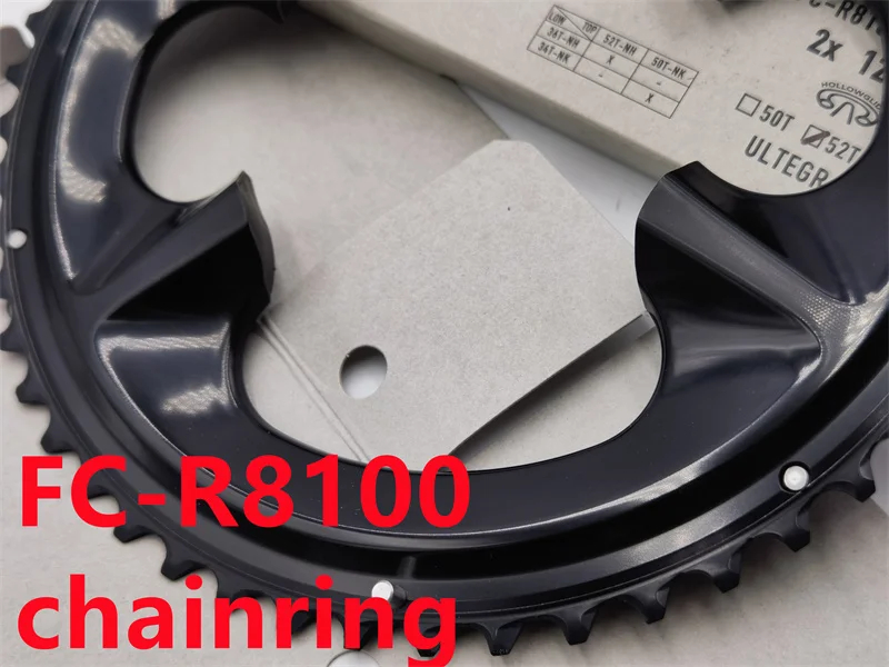 Shimano ultegra FC-6800 FC-R8000 FC-R8100 Kurbel garnitur Kettenblatt 50t 52t 53t – Detail 3