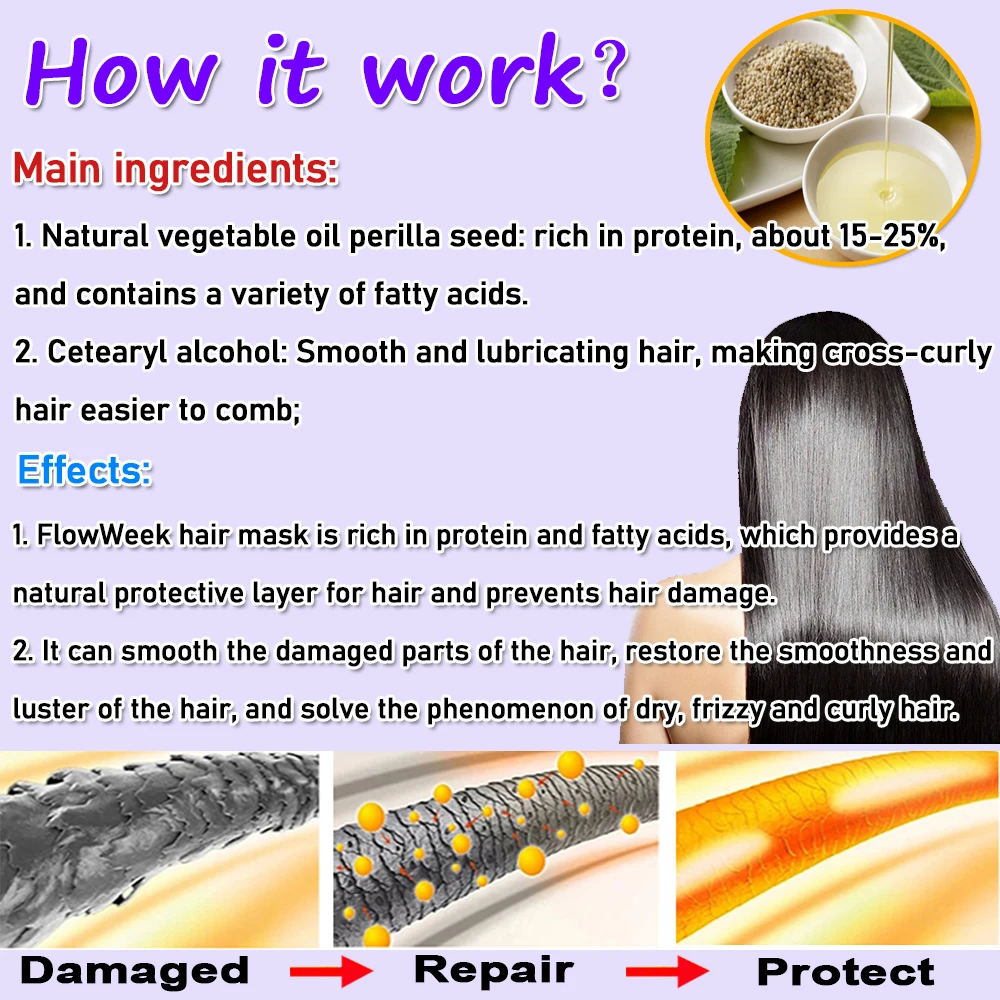 100g Deep Repair Hair Mask Repair Dry & Damaged Hair, Make Hair Soft