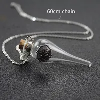 10pcs Felix Felicis Potion Vintage Magic Glass Pendant Water Drop Essential Oil Wish Bottle Women's Sweater Chain Necklace Gift 2