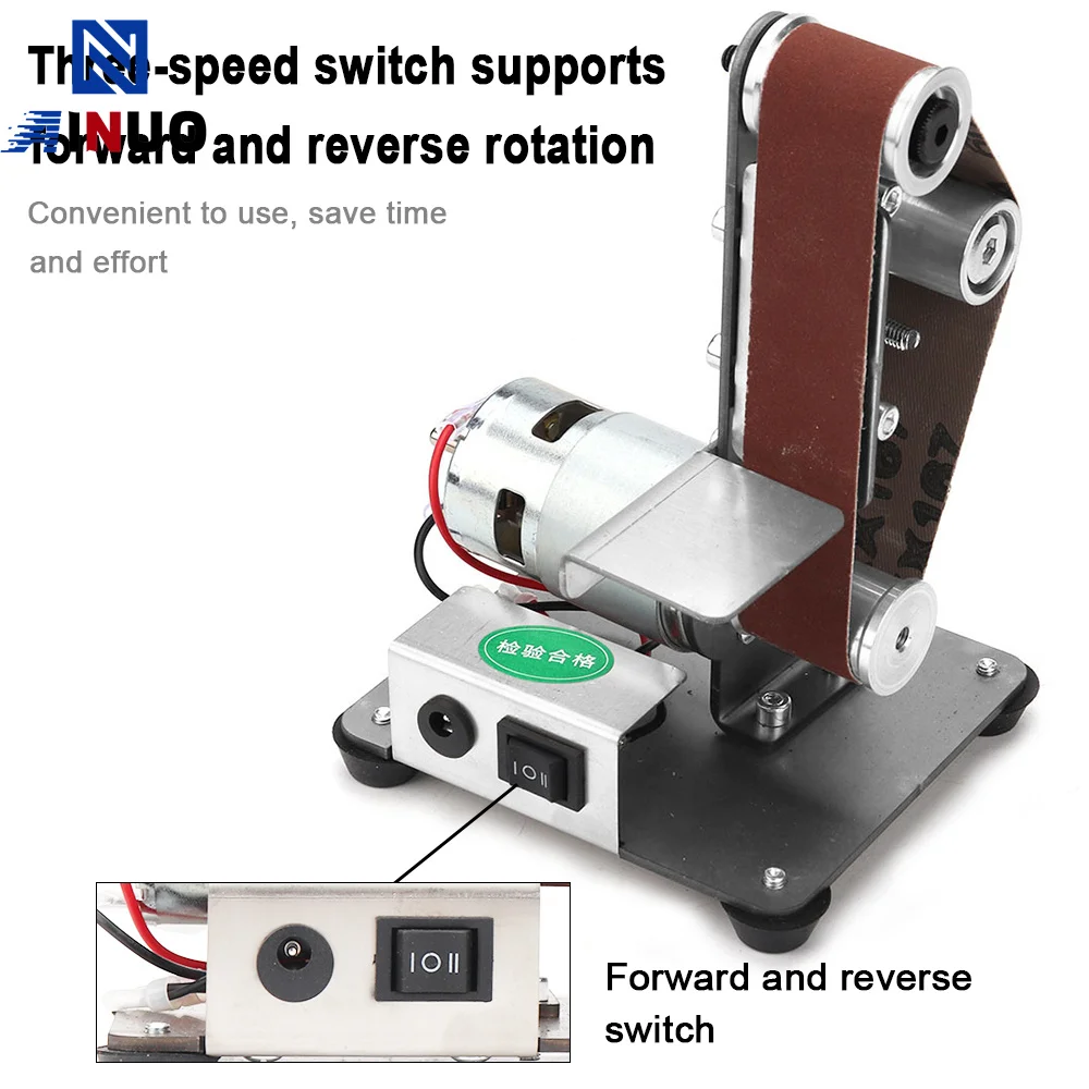 Mini Multifunctional Electric Power Belt Sander DIY Polioshing Machine Knife Edge Sharoener Tool Workshop Sanding Machine electric grinder electric sander belt sander cordless sander cordless grinder saw blade sharpener