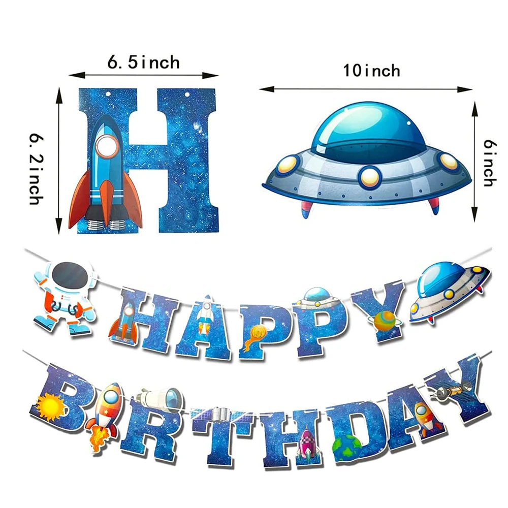 Astronauten-Weltraum-Party-Dekoration Tischgeschirr Raumschiff Pappteller Becher Servietten Kinder Jungen Geburtstag Baby-Shower Partyzubehör – Detail 11