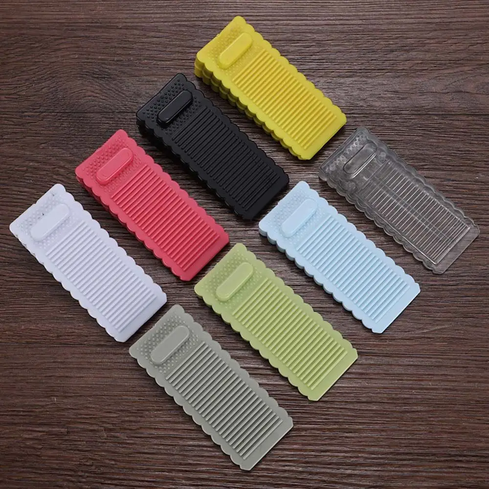 PVC Safety Anti-collision Door Stopper Home Office Room Door Rear Retainer Wedge Mute Non-slip Waterproof Durable Handle Bumpers