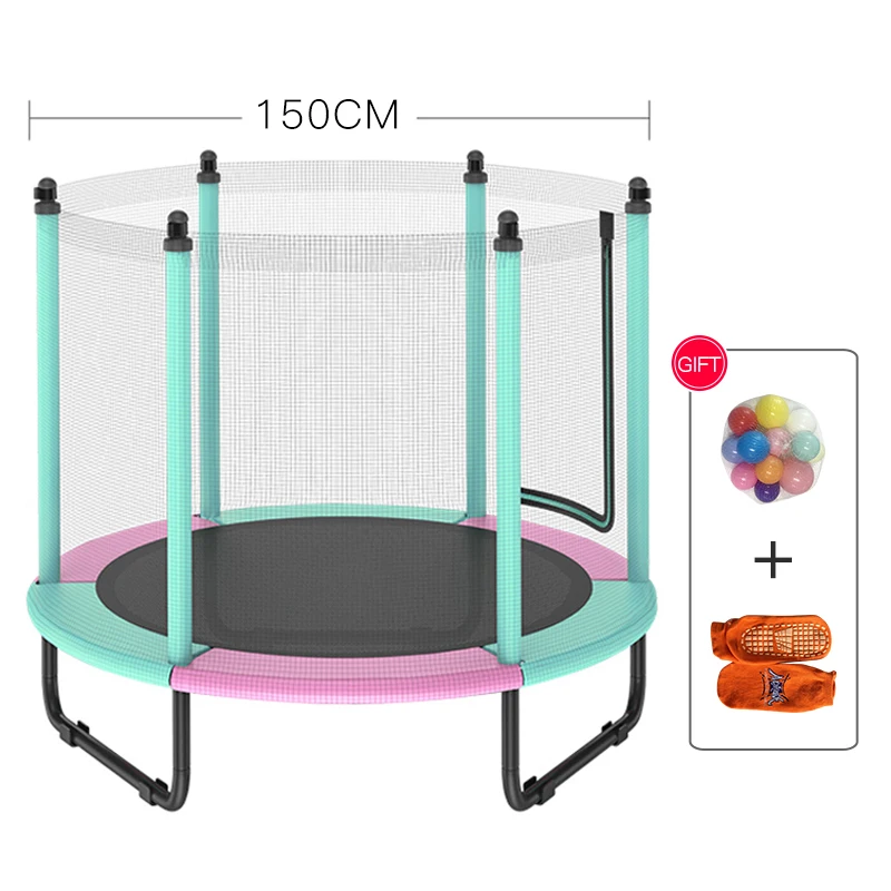 Koning Lear Spreekwoord scherm Birthday Gifts For Kid 59" Mini Trampoline For Kids Outdoor & Indoor With  Enclosure, Safety Handrail - Trampolines - AliExpress