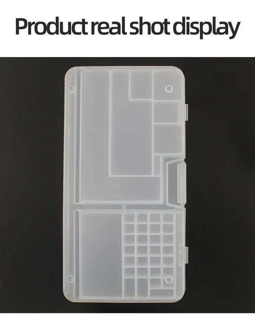Boîte, composants électroniques, rangement en plastique Transparent, petits accessoires à vis, grille de Classification des outils 6
