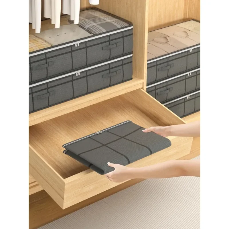 1PC Bedroom Dormitory Organizer Bag Large  Under Bed Foldable Quilt Clothes Storage Bag Doggy Bag Home Organization and Storage 4