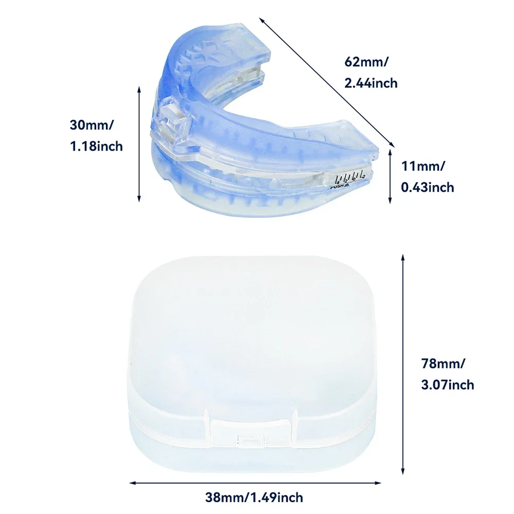 Anti Snoring Bruxism Silicone Mouthpiece & Sleeping Ear Plugs Improve Sleeping Teeth Bruxism Sleep Aid Anti-Snore&Apnea Device