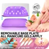 120W UV LED Nail Lamp Professional 30 LEDs Nail Dryer with 3 Timer Settings Rechargeable Manicure Lamp for Curing All Nails Gel 6