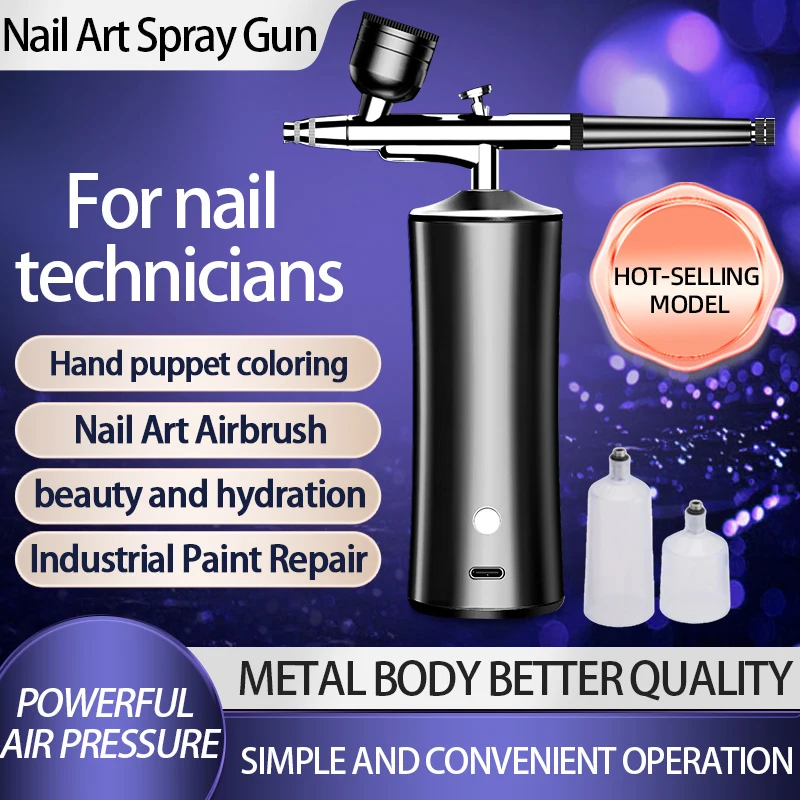 Airbrush gun electric spray tattoo airbrush model figures coloring acrylic paint spray paint gun nail