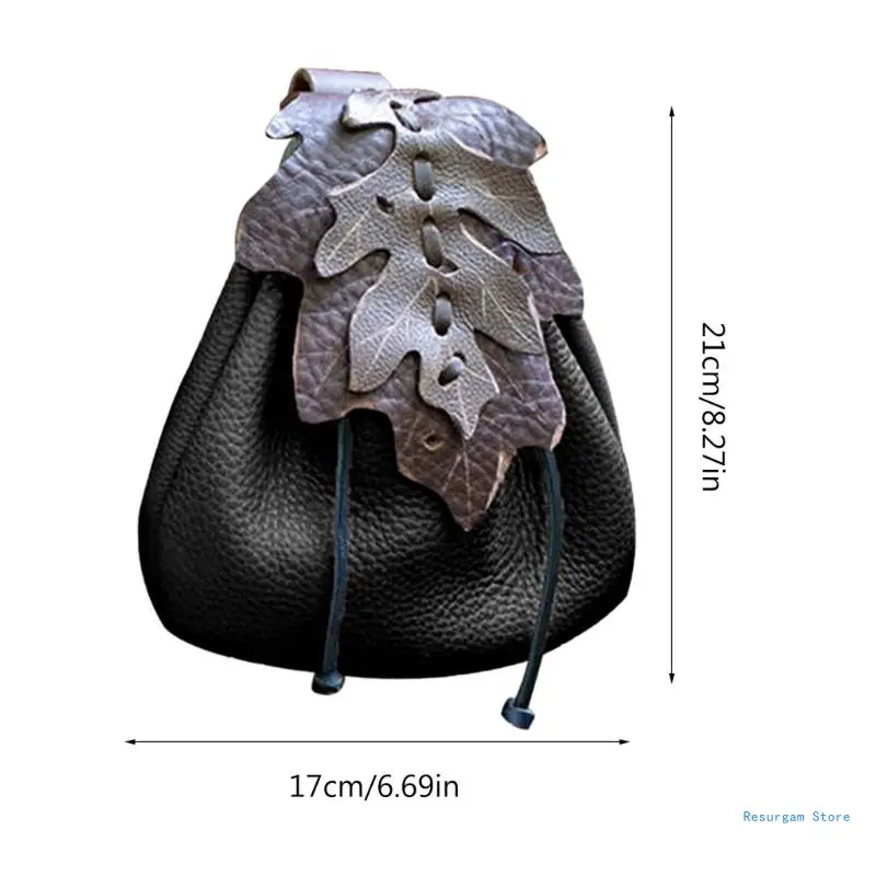 Vintage Medieval Waist Pack Waist PU Leather Medieval Embossed Belt Drop Shipping 6